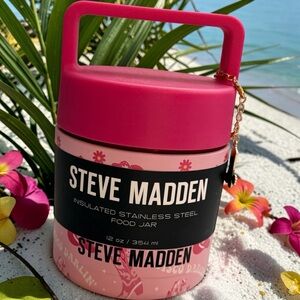 Steve Madden Pink and Black Food 12 oz